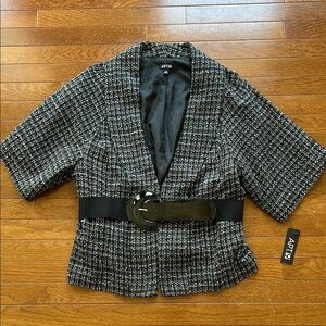 Apt. 9 Women's Black Tweed Jacket